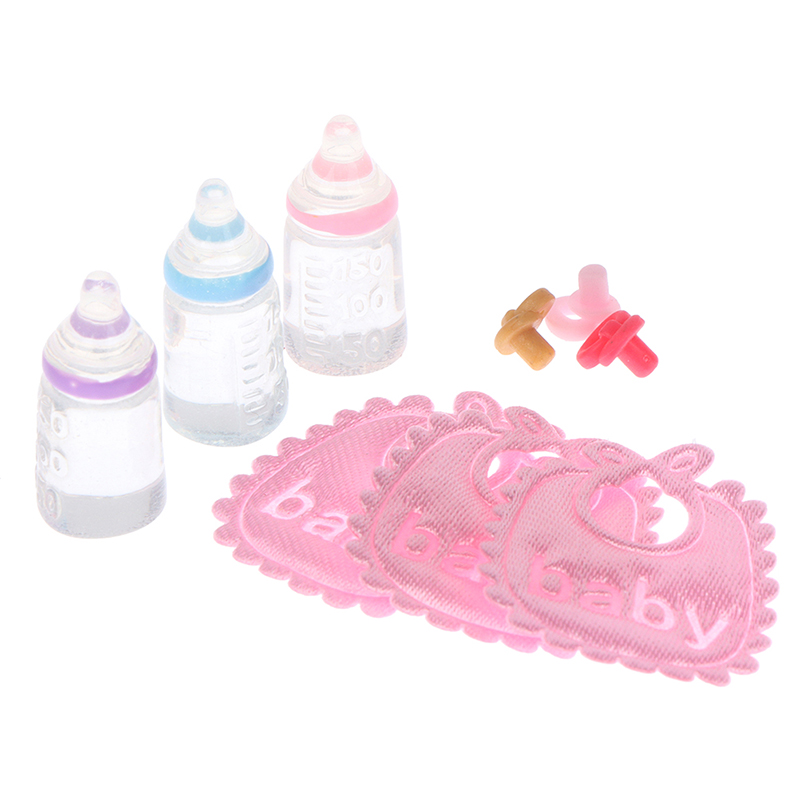 Zwitsal Baby Products - مجموعة زجاجات الطفل المصغرة والمريلات ،