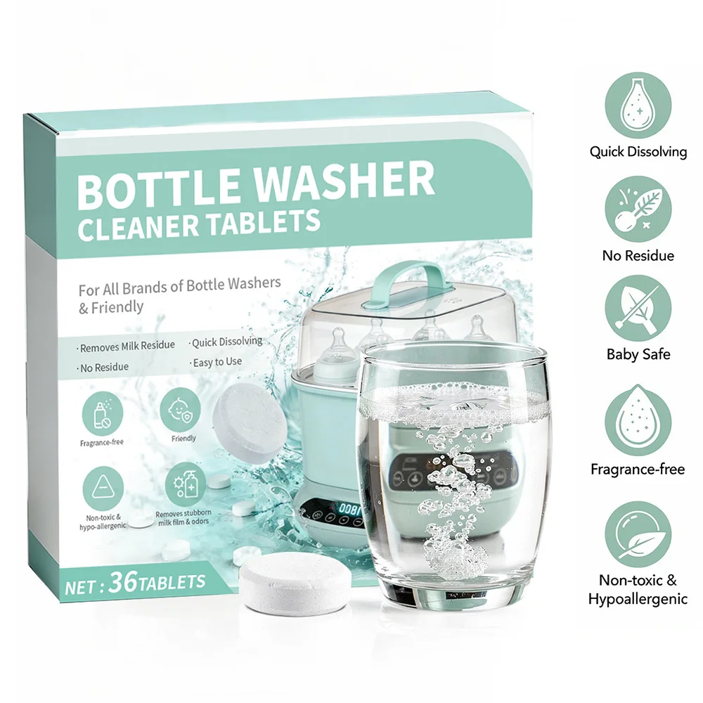 Zwitsal Baby Products - أقراص إزالة الترسبات من زجاجات الأطفال،