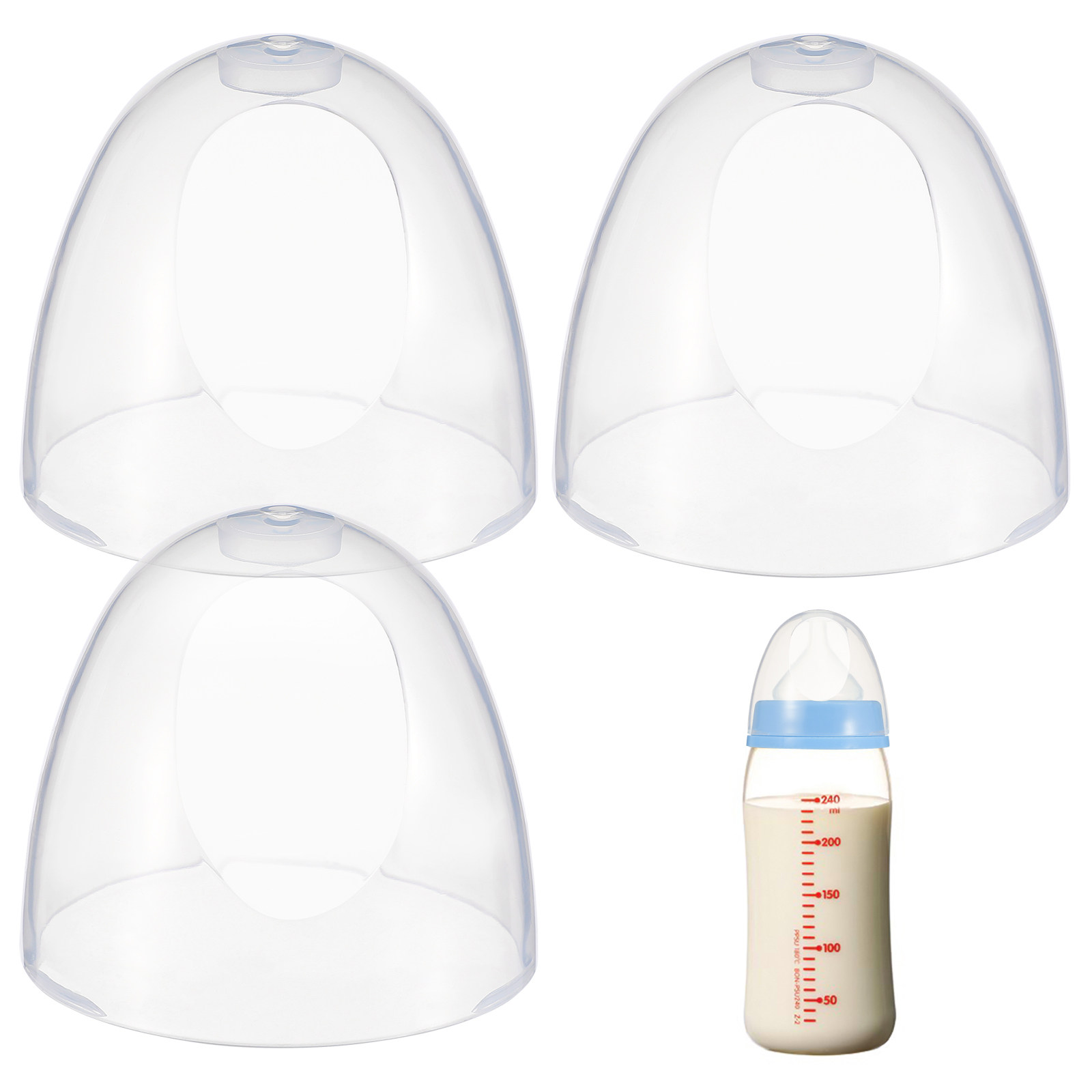 Zwitsal Baby Products - أغطية بلاستيكية بديلة لزجاجات الرضاعة، مانعة