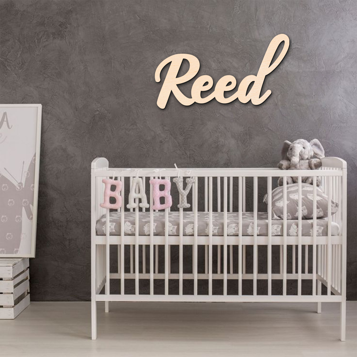 قطعة واحدة من لافتة اسم خشبية  - مراجعة Baby Products Decoration وسعره