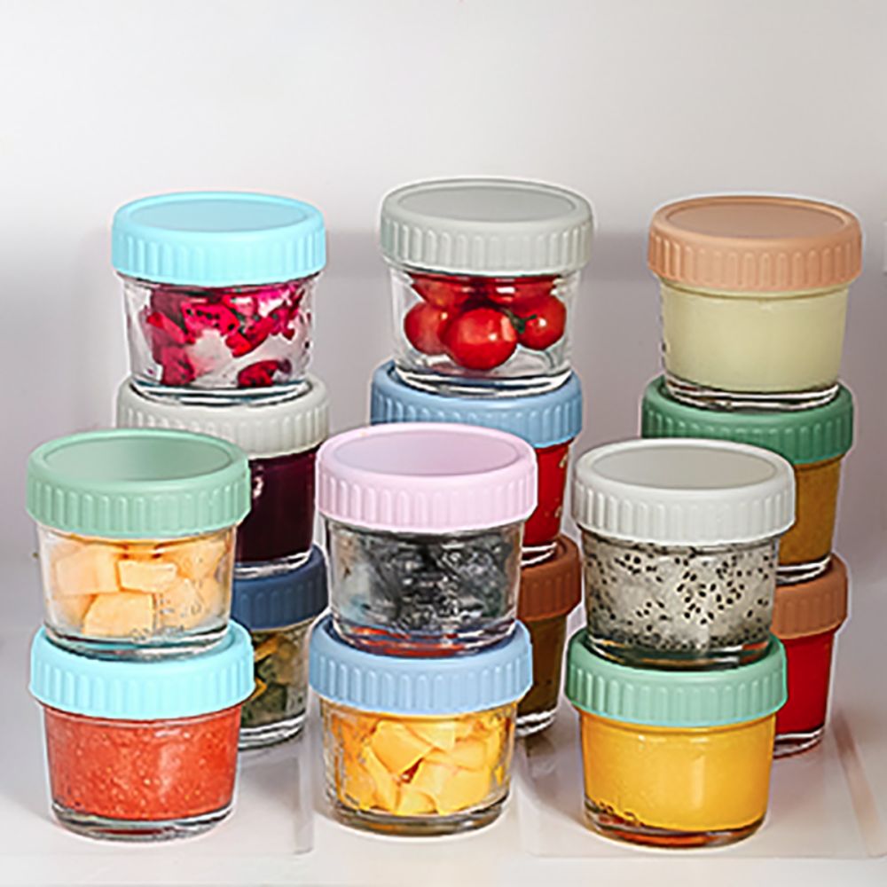 6 قطع من أوعية زجاجية لطعام ال - مراجعة Baby Food Storage Jar وسعره