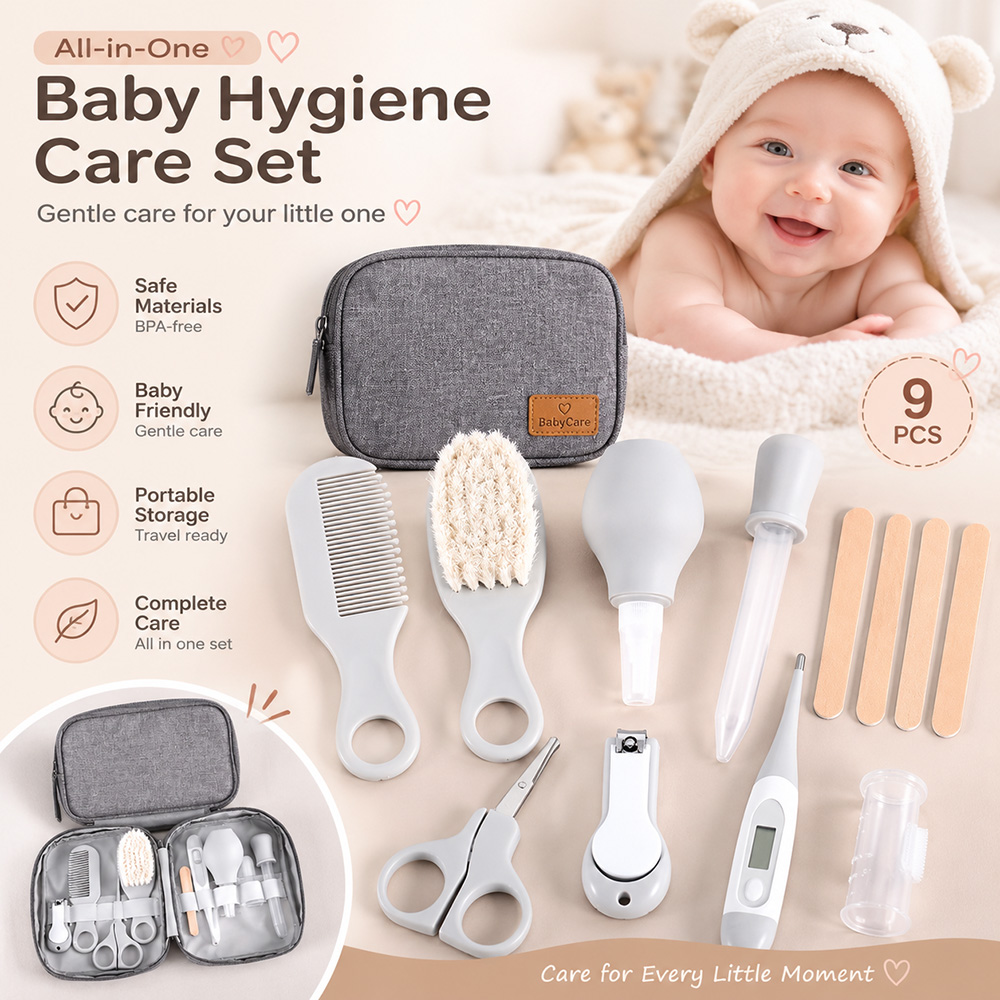 طقم العناية بالطفل حديث الولاد - مراجعة Baby Products Kit Set وسعره