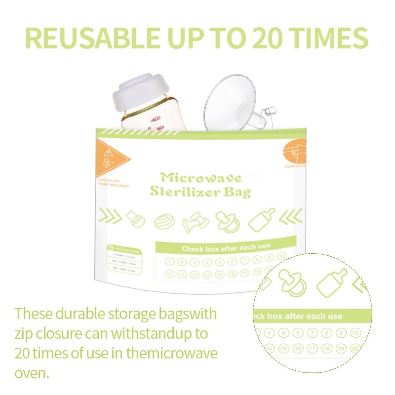 10 قطع من أكياس معقم الميكرووي - مراجعة Zwitsal Baby Products وسعره